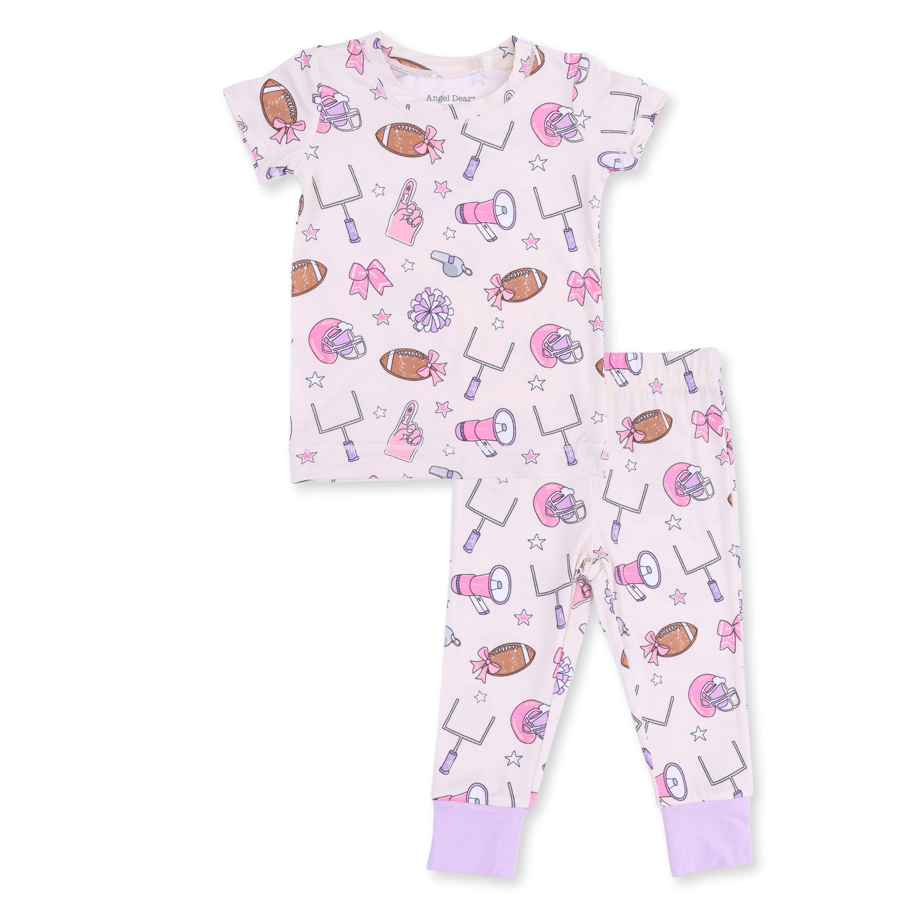 Football Cheer - Short Sleeve Loungewear Set