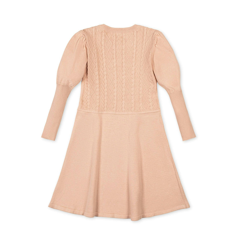 Organic Cable Bodice Sweater Dress