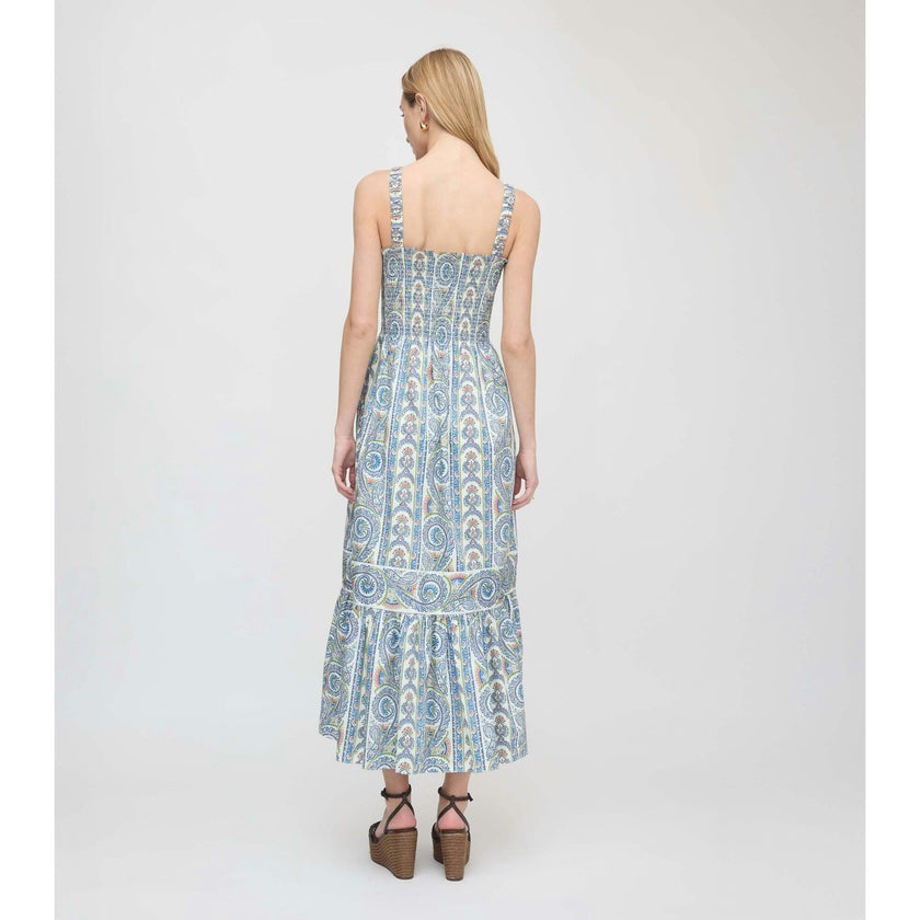 The Anjuli Nap Dress - Blue Corsica Paisley