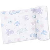 Floral Sea Creatures - Swaddle Blanket