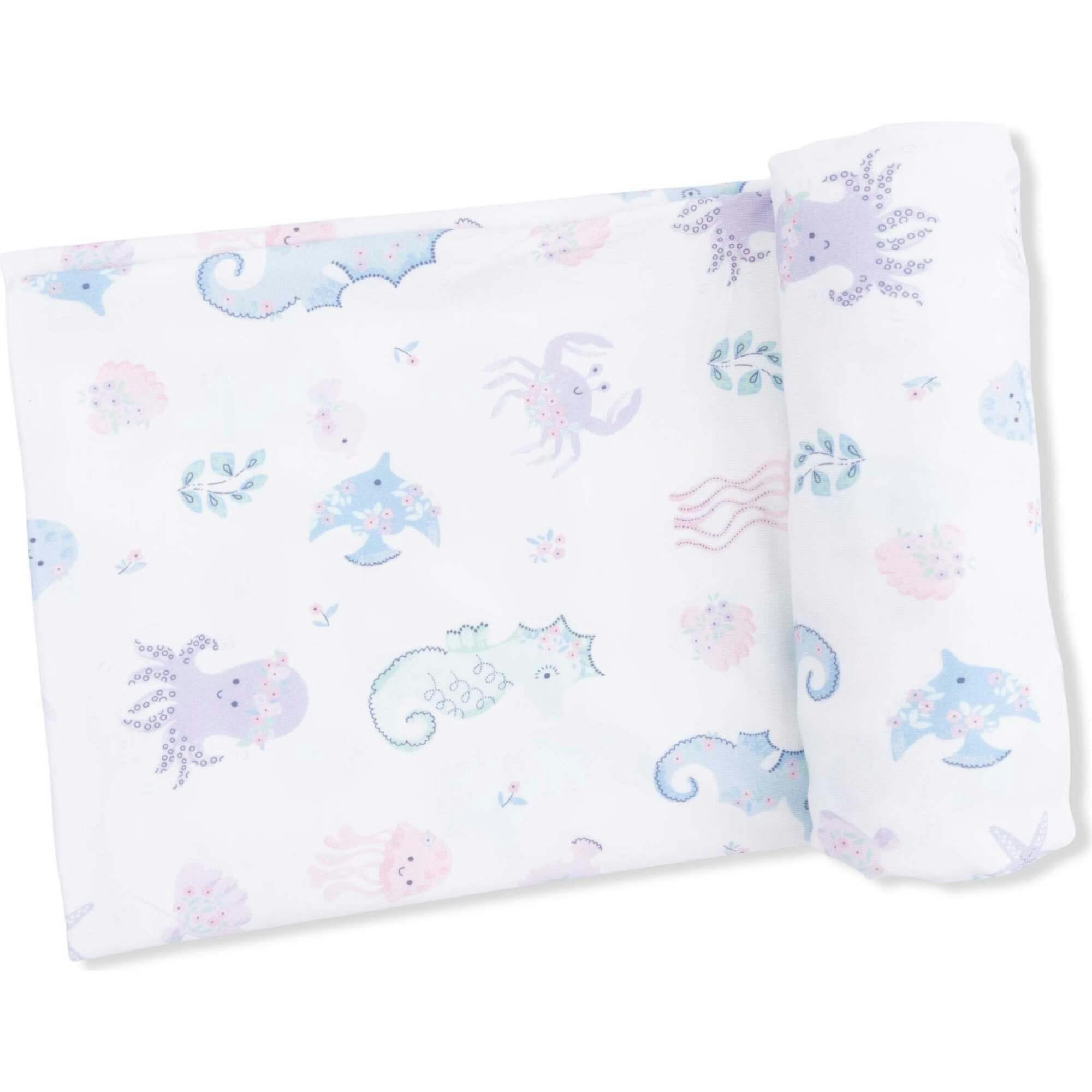 Floral Sea Creatures - Swaddle Blanket