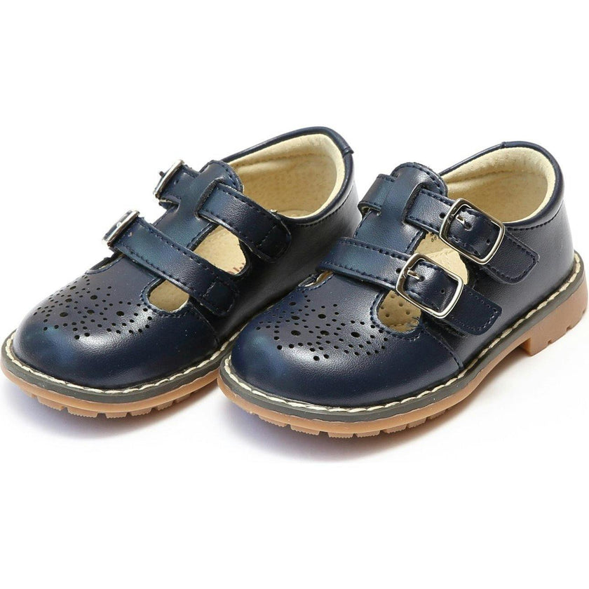 Beatrix English Double T-Strap Leather Mary Jane