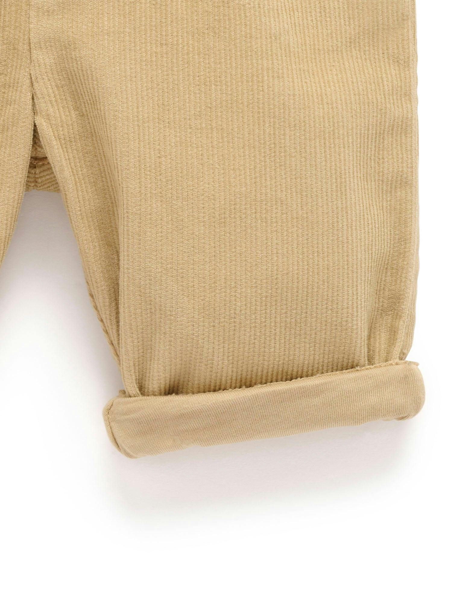 Lined Corduroy Pants Mushroom