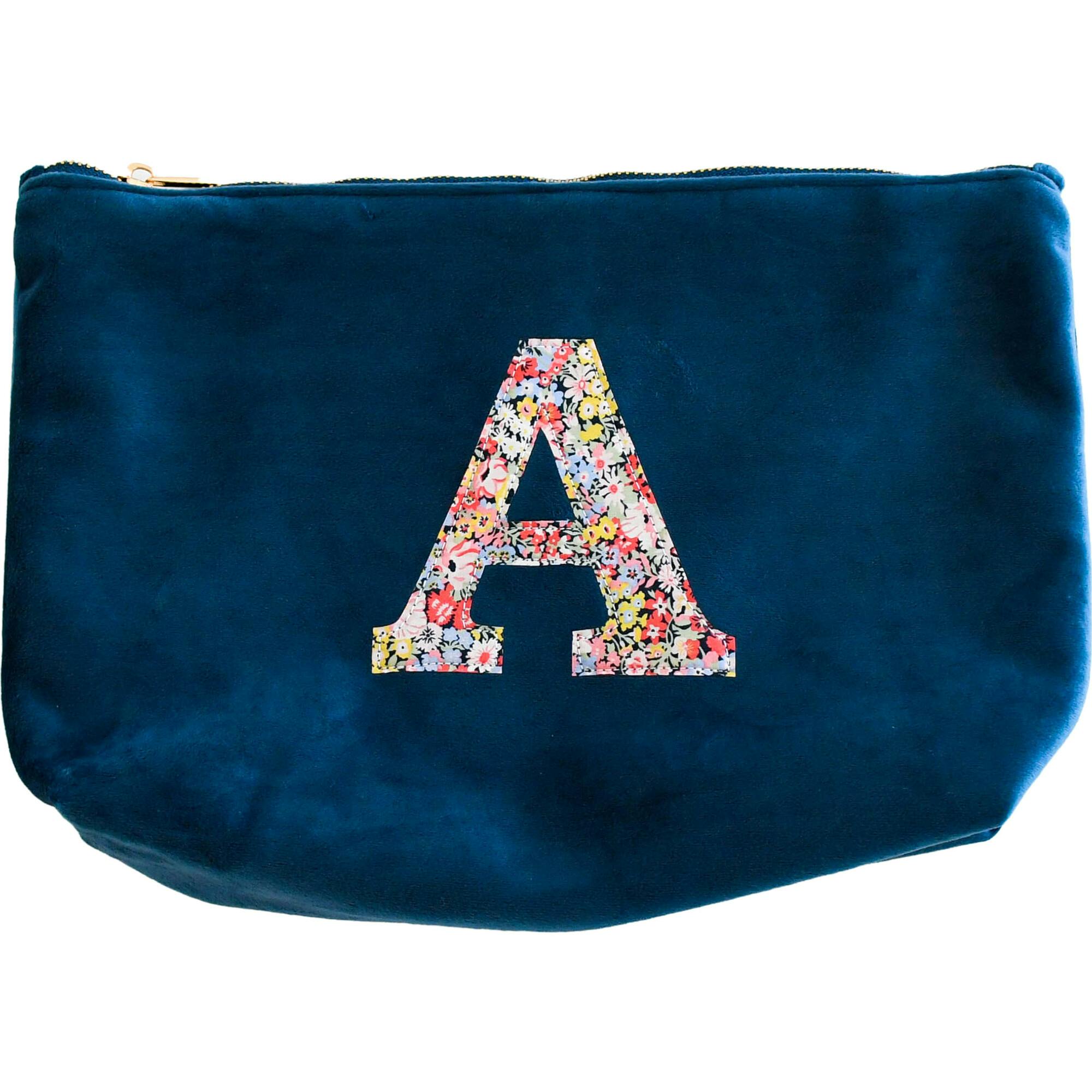 Liberty of London Personalised Cosmetic Bag, Navy