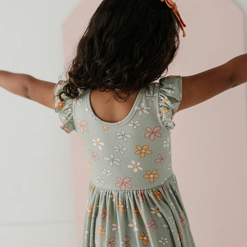 Girl's Sleeveless Twirl Dress