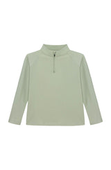 sage retro half-zip