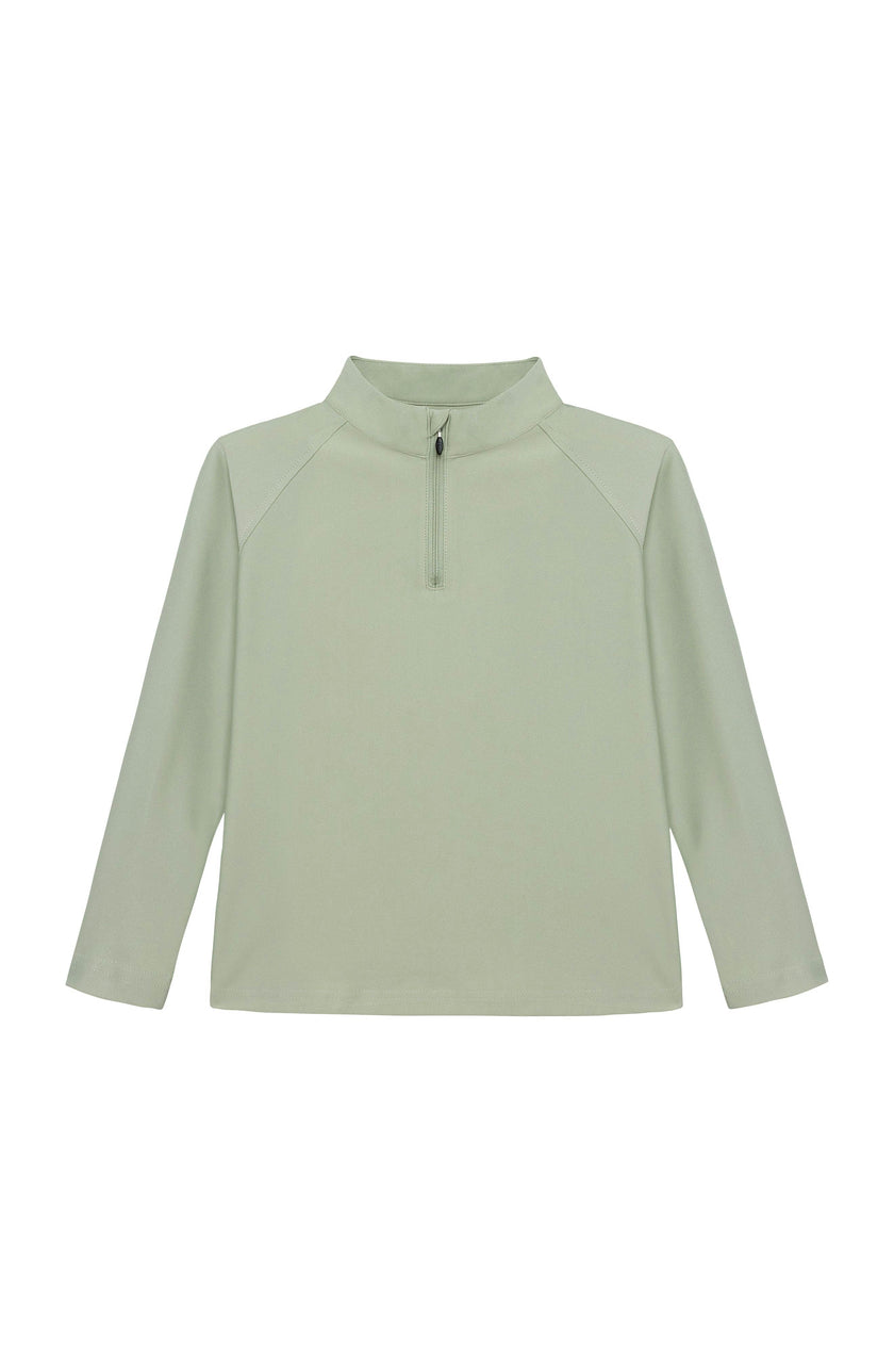 sage retro half-zip