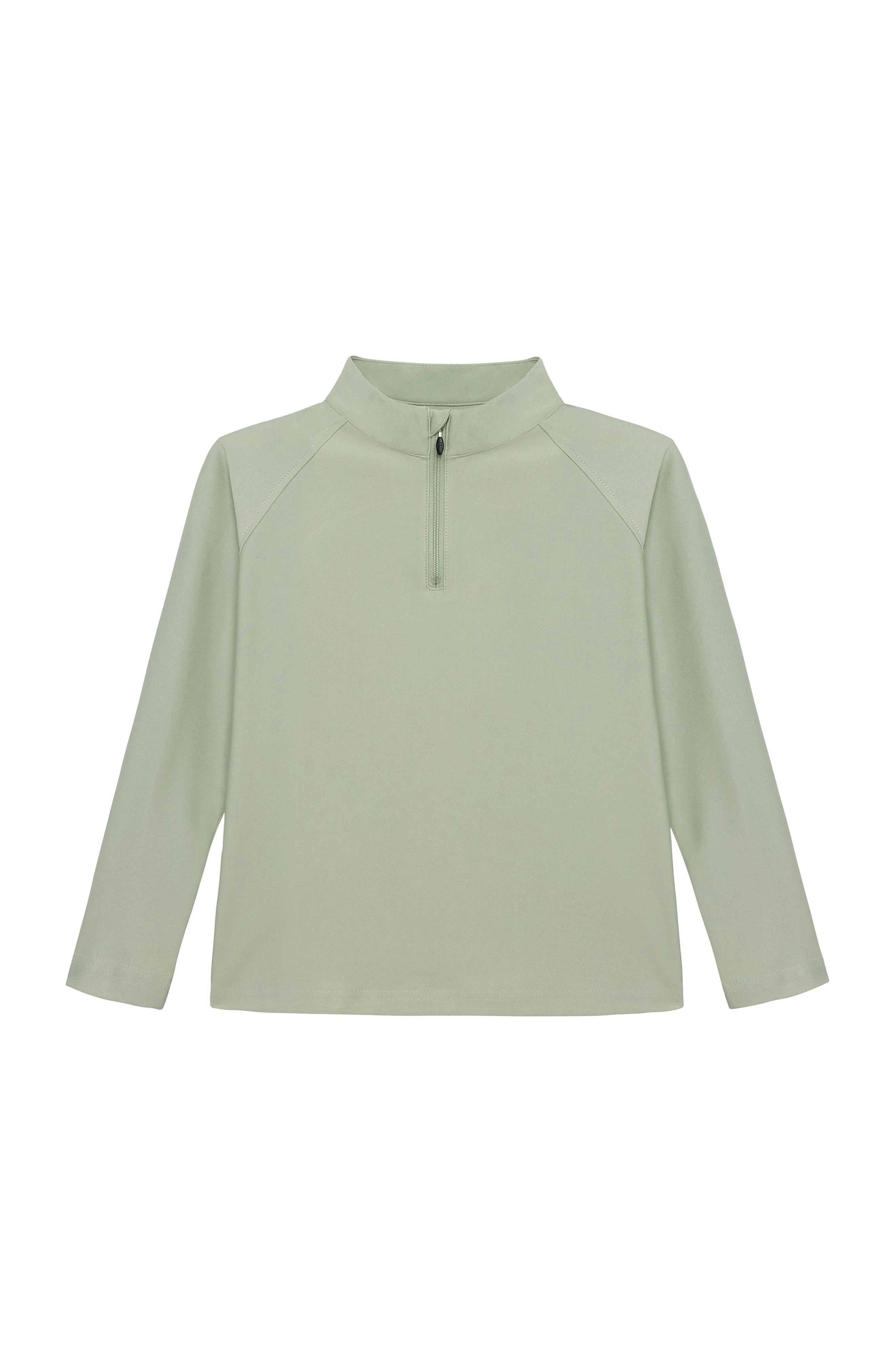 sage retro half-zip
