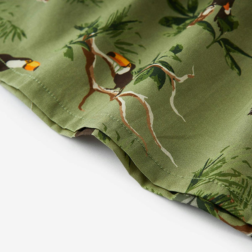 Toucan Butterfly Ruffle Dress