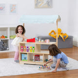 Holly Wooden Market Stand – Kids’ Pretend Play Shop & Display Shelf