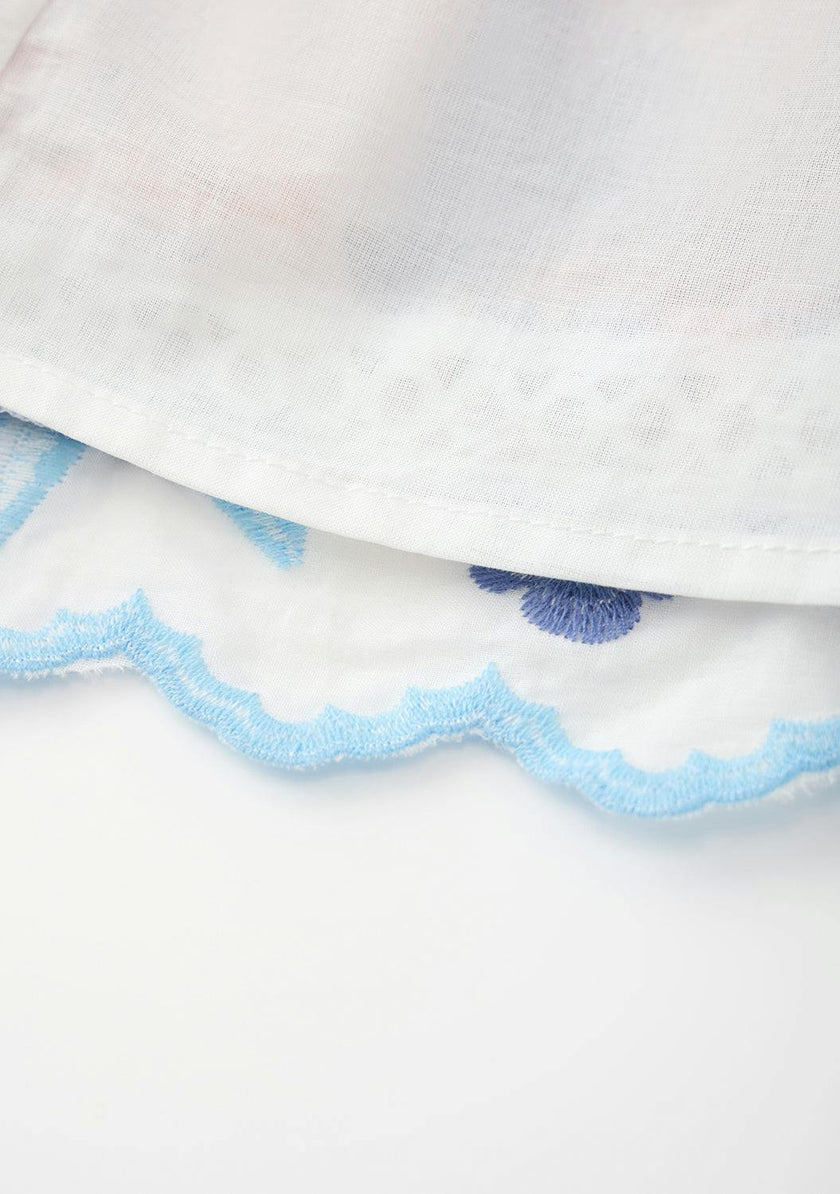 Sarah Embroidered Mini Skirt