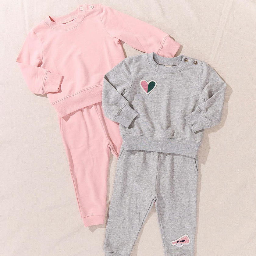 Baby Jax Jogger Set - Powder Pink