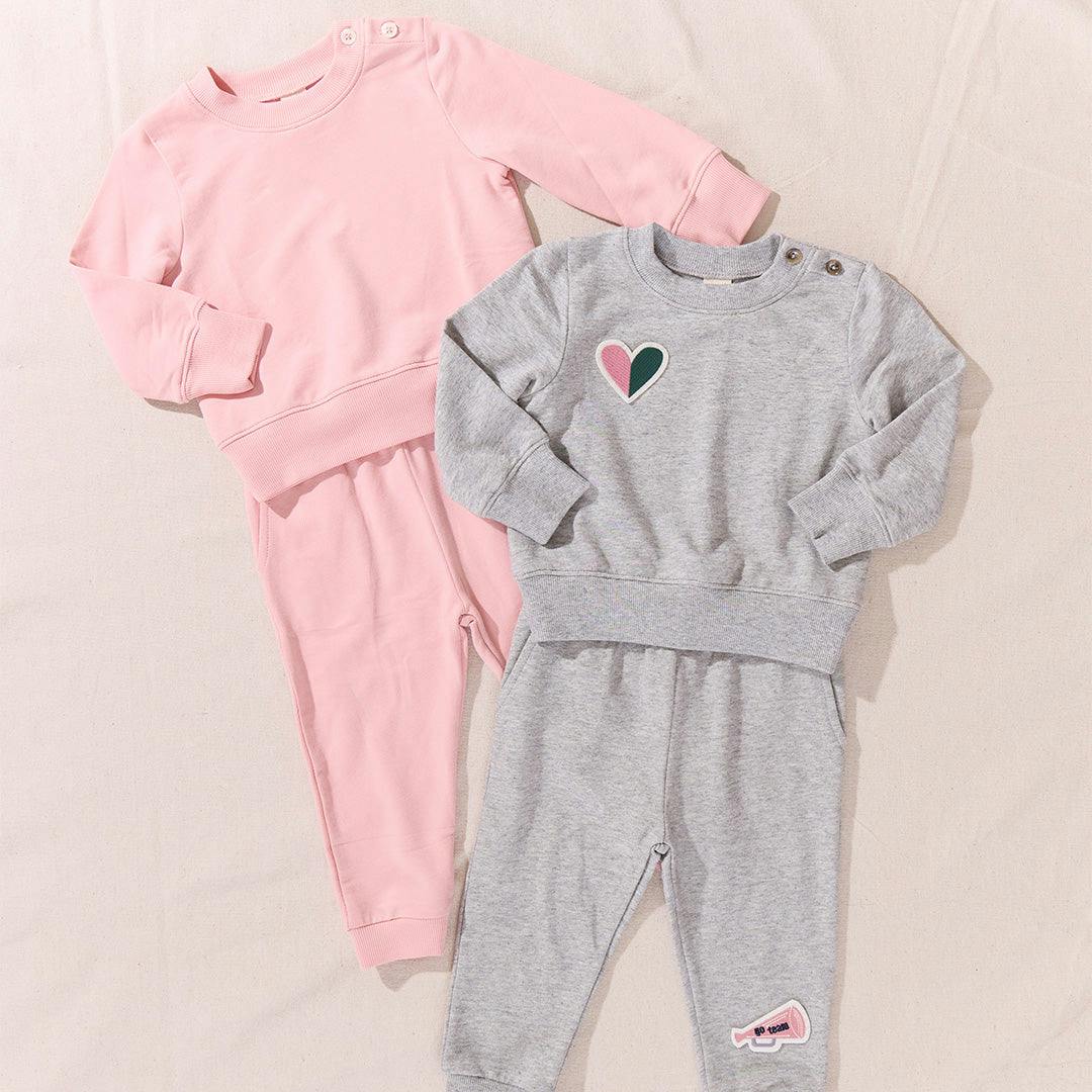 Baby Jax Jogger Set - Powder Pink