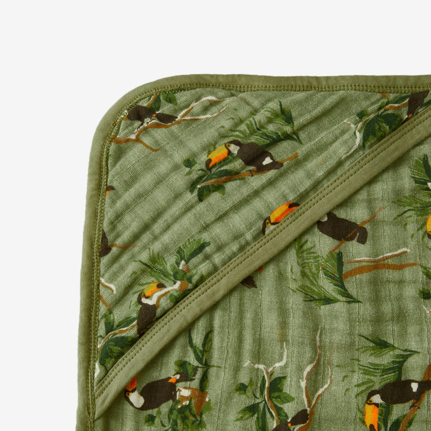Organic Hooded Swaddle Blanket