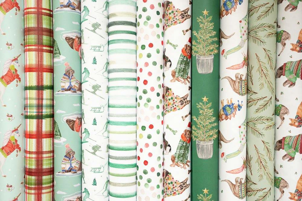 Unicorn Ski Adventure Gift Wrap