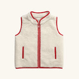Sherpa Vest w/Red Trim