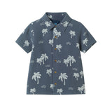 Boys Cabana Buttondown Shirt | Grey Palm