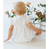 Antoinette Ceremony White Smocked Baby Bubble