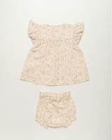 Sienna Baby Dress & Bloomer Set - Painted Bouquet print