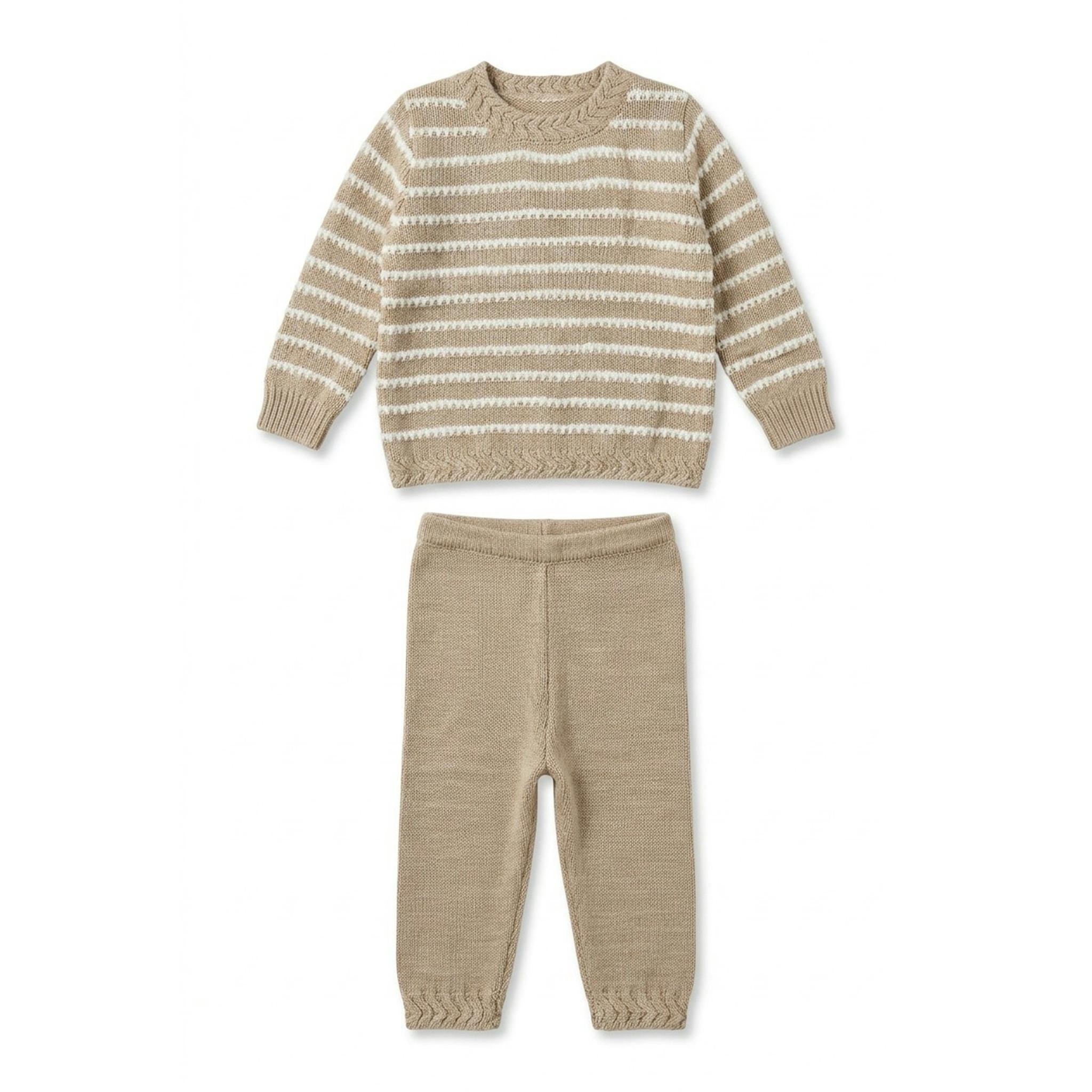 Special Stripe Knit Set
