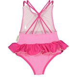 Pink Waves Textured Swimsuit
