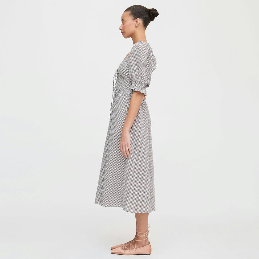 The Ophelia Dress - Chocolate Gingham