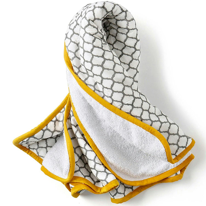 Block-Printed Terry Towel