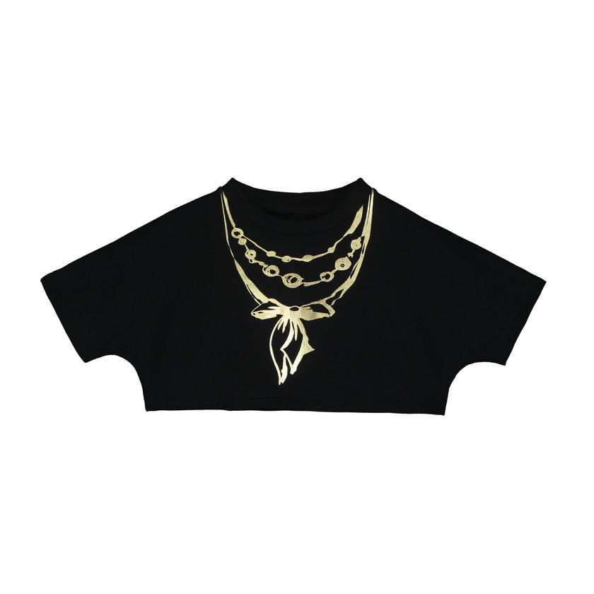 Jewelry Crop Sweatshirt