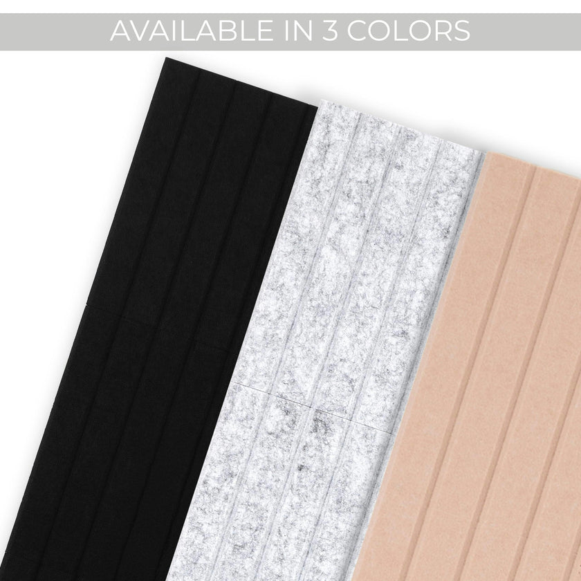 Large Felt Bulletin Board - Stylish 35" x 47" Cork Board Alternative for Office & Wall Decor - 12 Adhesive Tiles w/Golden Pins to Display Your Photos