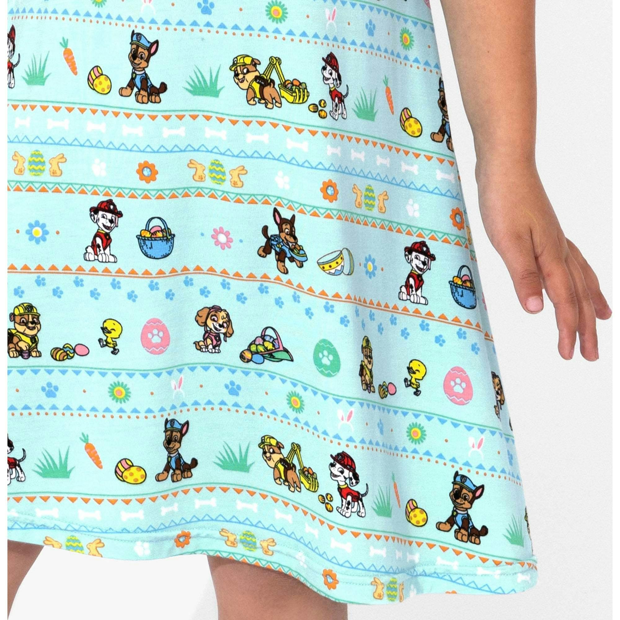 PAW Patrol: Easter Bamboo Girls' Short Sleeve Dress