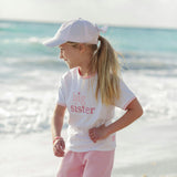 Customizable Bow Baseball Hat in Pink Seersucker (Baby/Toddler, Youth)