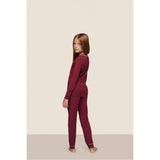 Kids TENCEL Modal Unisex Long PJ Set, Red