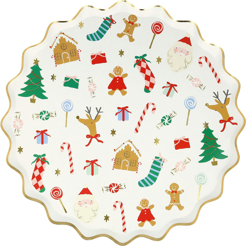 Jolly Christmas Dinner Plates