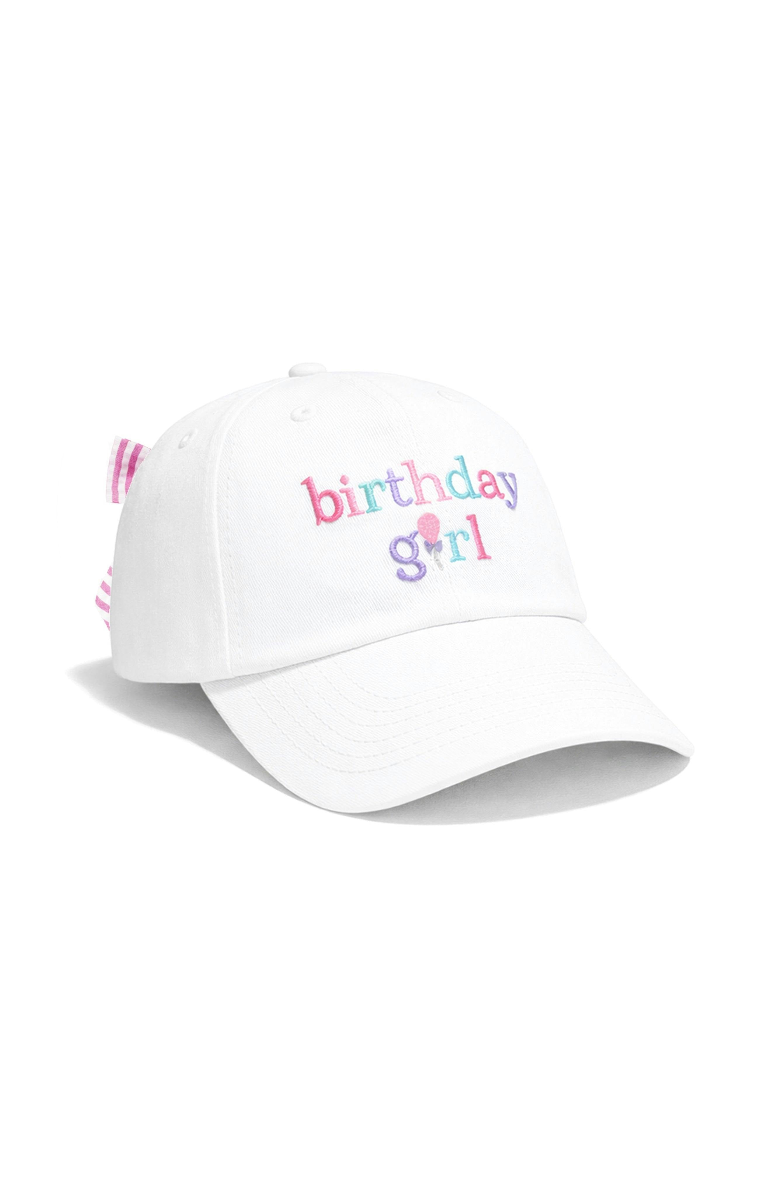 Birthday Girl Bow Baseball Hat