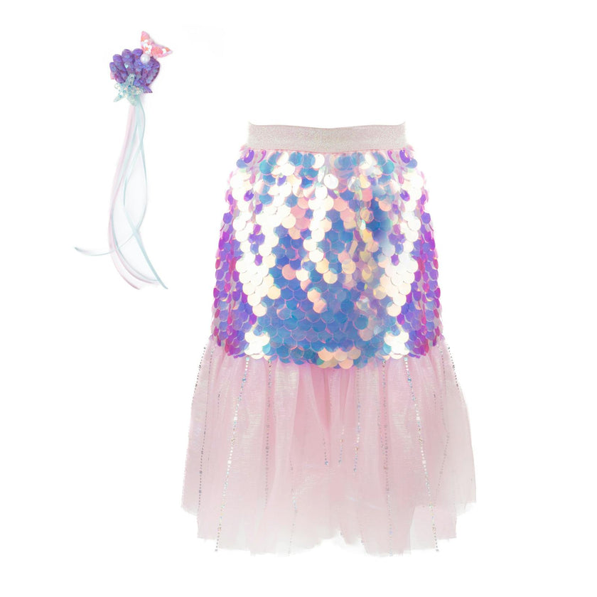 Bling Bling Mermaid Skirt & Hairclip Set