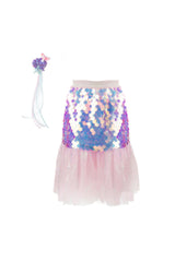 Bling Bling Mermaid Skirt & Hairclip Set