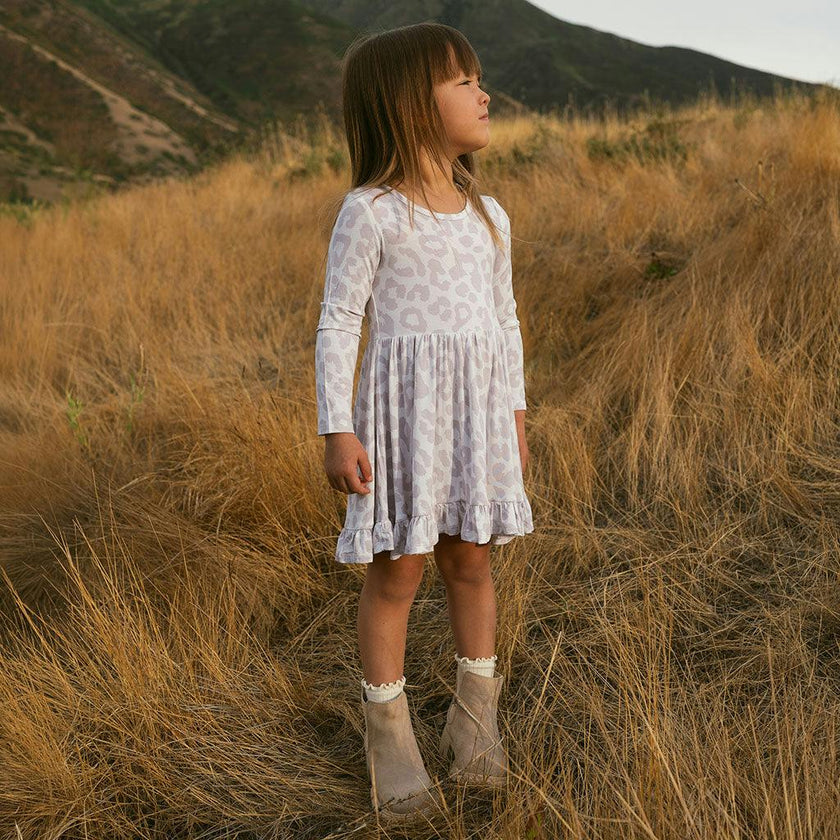 Laurel Leopard Ruffled Twirl Dress