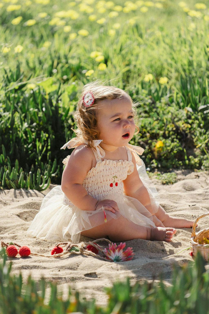 Cherry Tutu in Red Dot