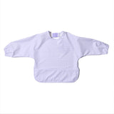 Magnetic Long Sleeve Bib - Violet Check