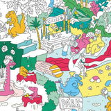 Dinos - Poster géant à colorier