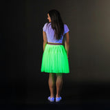 Jr Star Adult Short Green Glow Skirt