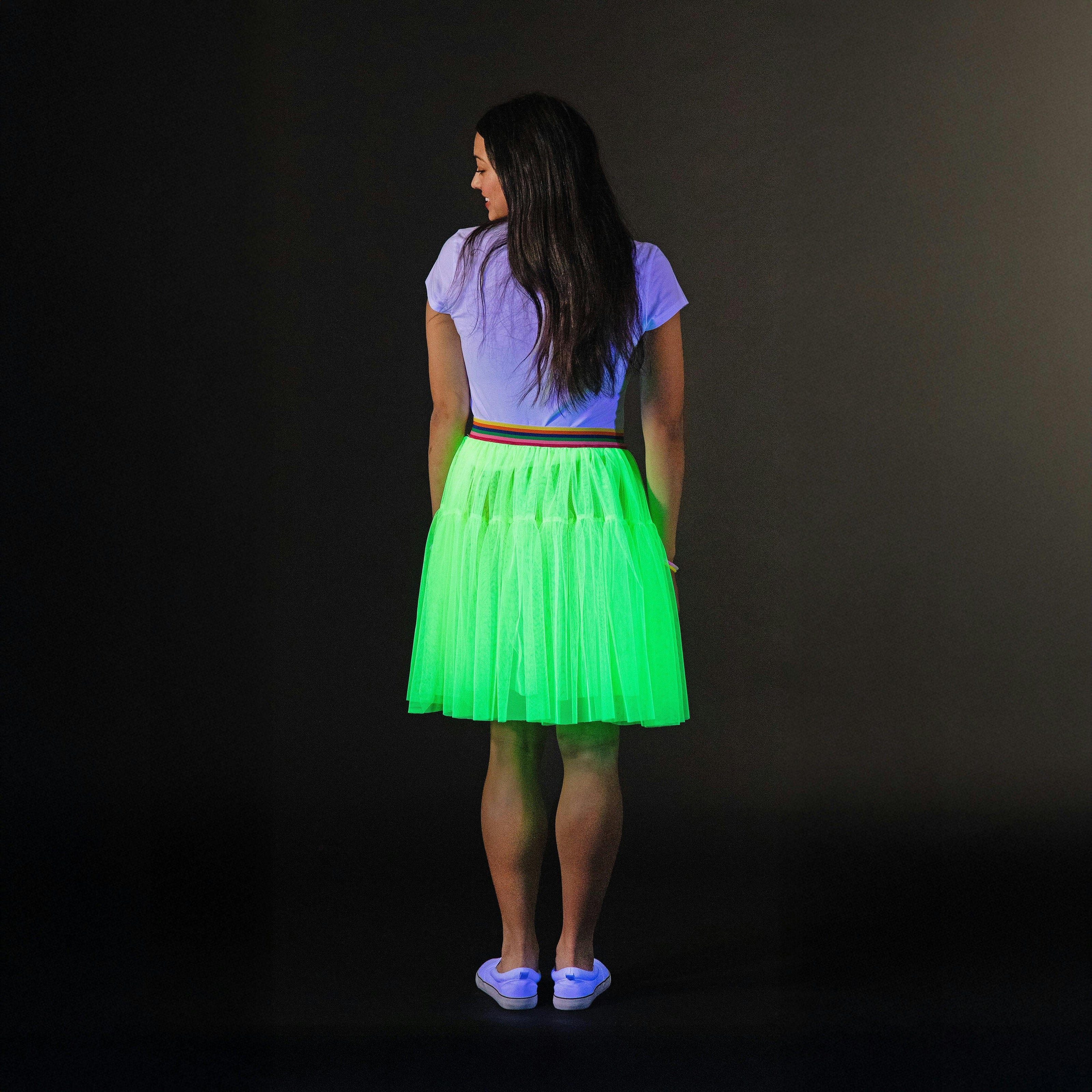 Jr Star Adult Short Green Glow Skirt