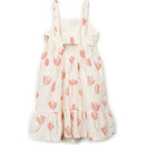 Tulip Print Maxi Dress