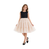 Black Veyona Lace Tulle Dress