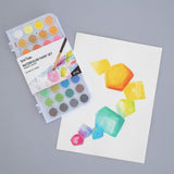 Brea Reese: Essential Watercolor Paint Set: Vibrant - 36 Colors & 1 Brush