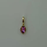 Hot Pink Gem Charm