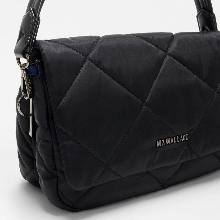 Black Madison Flap Crossbody
