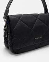 Black Madison Flap Crossbody