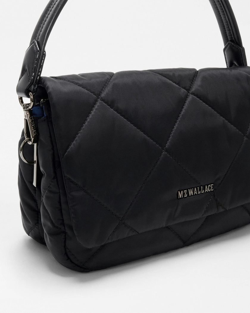 Black Madison Flap Crossbody