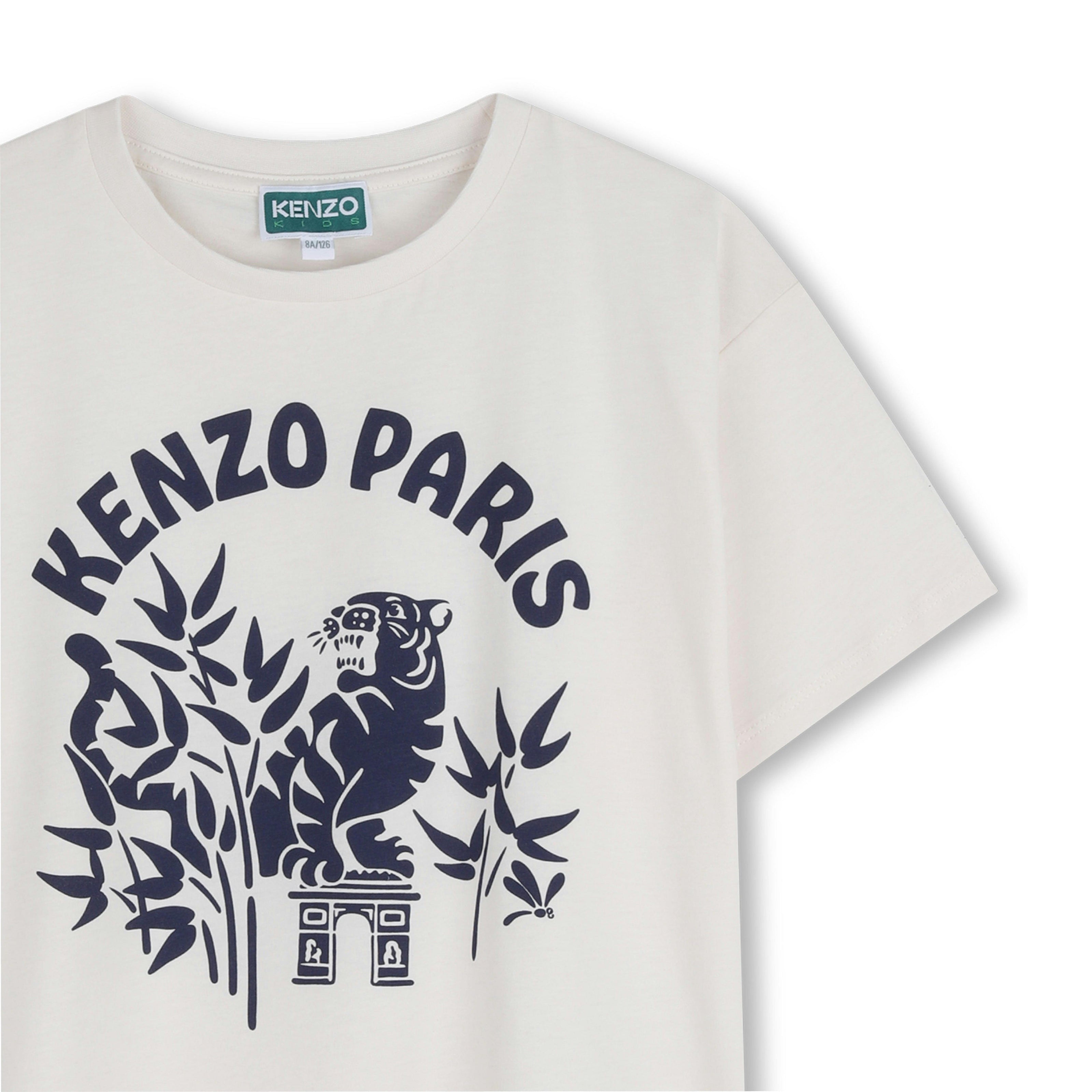 White Paris Tiger Graphic Tee